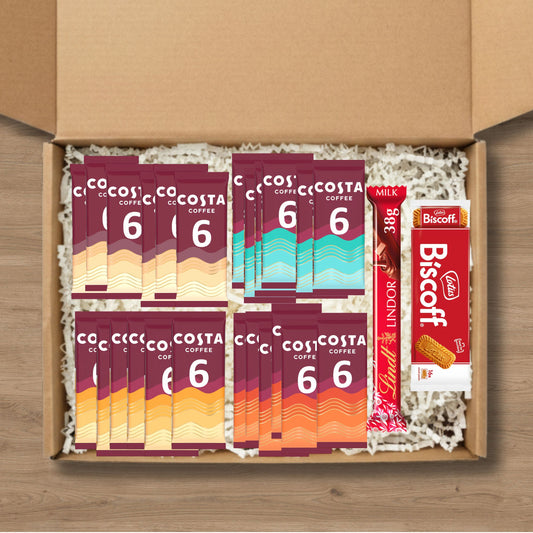 Coffee Gift Set – Coffee Sachets with Lotus & Lindt Treats