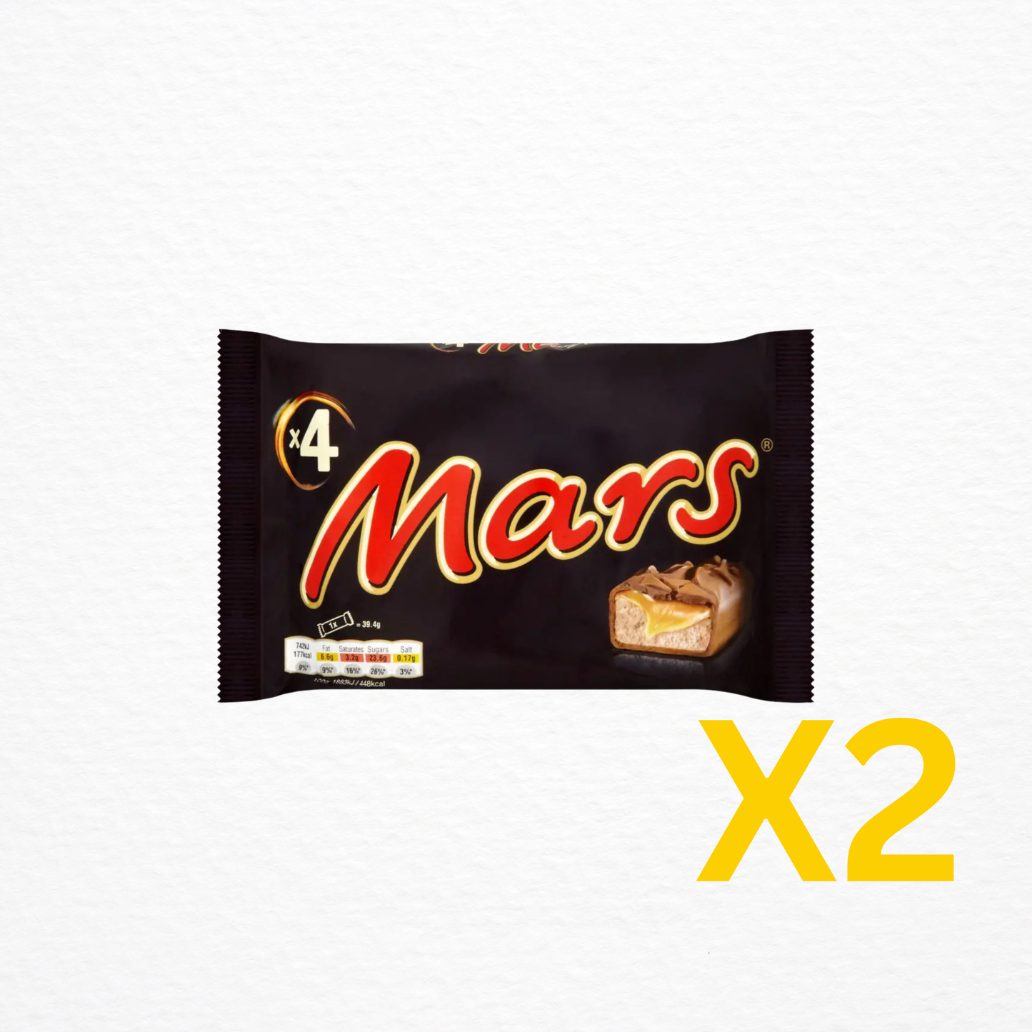 2x4 pack of mars chocolate bars