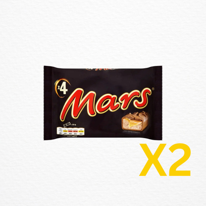 2x4 pack of mars chocolate bars