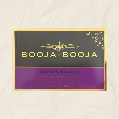 A box of 8 Booja-Booja Deeply Chocolate truffles