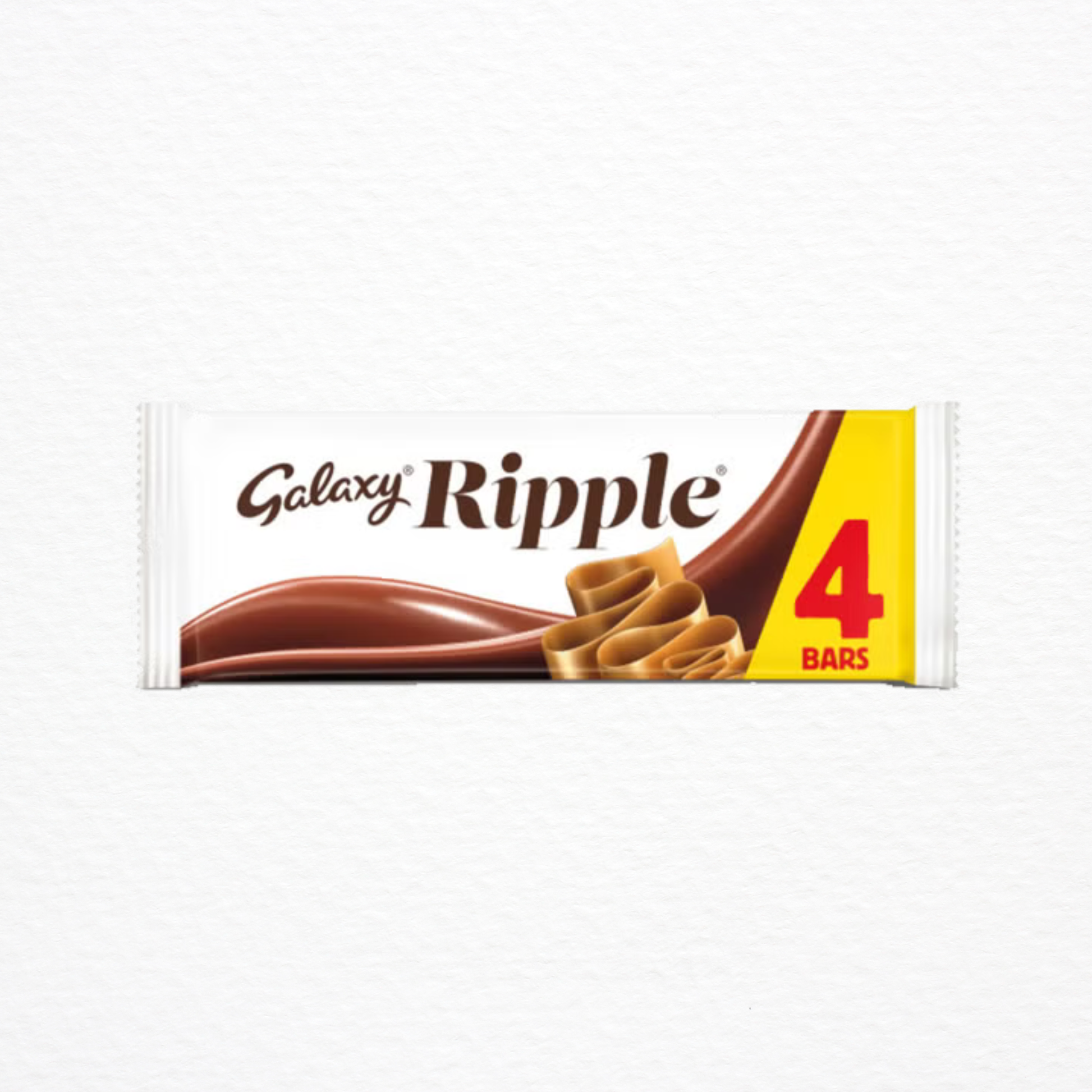 4 pack of Galaxy Ripple chocolate bars