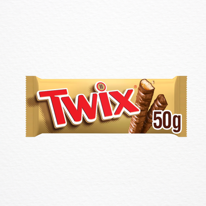 A Twix chocolate bar